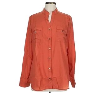 💚 3 For $15 💚RE-ORDER Woman's Blouse Size Large Orange